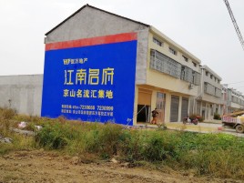 遂昌农村墙体广告在不同形式上面展现的不同特色