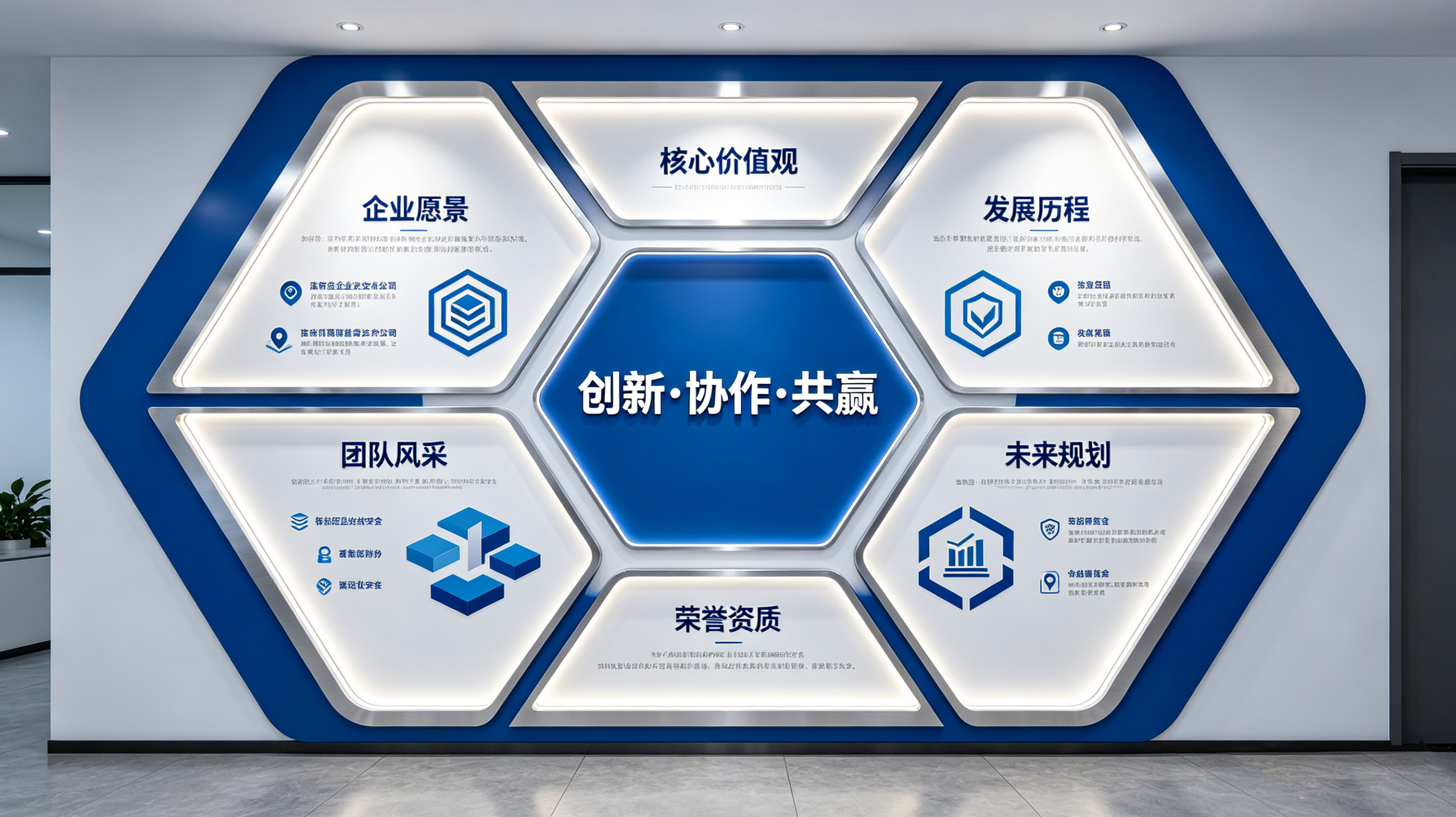 遂昌企业文化墙六边形避坑指南（新手常犯5个错误）